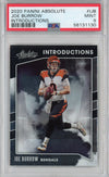 Graded 2020 Panini Absolute Joe Burrow #IJB Introductions Rookie RC Football Card PSA 9 Mint
