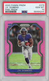 Graded 2020 Panini Prizm JK J.K. Dobbins #379 Pink Rookie RC Football Card PSA 10 Gem Mint
