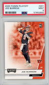 Graded 2020 Panini Playoff Joe Burrow #201 Rookie RC Football Card PSA 9 Mint