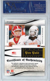 Graded 2009 Panini Playoff National Treasures Matthew Stafford Brandon Pettigrew #MSBP Pen Pals Rookie RC Auto Football Card PSA 10 Gem Mint