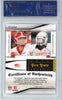 Graded 2009 Panini Playoff National Treasures Matthew Stafford Brandon Pettigrew #MSBP Pen Pals Rookie RC Auto Football Card PSA 10 Gem Mint