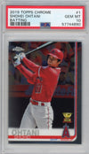 Graded 2019 Topps Chrome Shohei Ohtani #1 Batting Rookie Cup RC Baseball Card PSA 10 Gem Mint