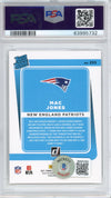 Graded 2021 Panini Donruss Mac Jones #255 AUTO Rookie RC Football Card PSA 10 Gem Mint Beckett BAS COA