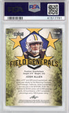 Graded 2018 Leaf Draft Josh Allen #FG-03 Field Generals Rookie RC Football Card PSA 10 Gem Mint