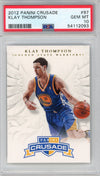 Graded 2012-13 Panini Crusade Klay Thompson #97 Rookie RC Basketball Card PSA 10 Gem Mint