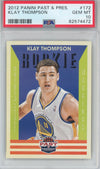 Graded 2012-13 Panini Past & Present Klay Thompson #172 Rookie RC Basketball Card PSA 10 Gem Mint