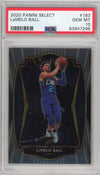 Graded 2020-21 Panini Select LaMelo Ball #183 Premier Level Rookie RC Basketball Card PSA 10 Gem Mint