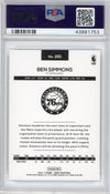 Graded 2016-17 Panini Hoops Ben Simmons #261 Rookie RC Basketball Card PSA 10 Gem Mint