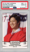 Graded 2018 Leaf Legends Shohei Ohtani #EE-01 Edition Rookie RC Baseball Card PSA 10 Gem Mint