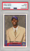 Graded 2003-04 Topps Chris Bosh #224 Rookie RC Basketball Card PSA 10 Gem Mint