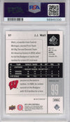 Graded 2011 Upper Deck UD SP Authentic JJ J.J. Watt #57 Rookie RC Football Card PSA 10 Gem Mint