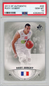 Graded 2013-14 Upper Deck UD SP Authentic Rudy Gobert #49 Rookie RC Basketball Card PSA 10 Gem Mint