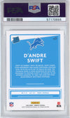Graded 2020 Panini Donruss D'Andre Swift #309 Canvas Rookie RC Football Card PSA 10 Gem Mint