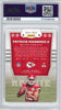Graded 2017 Panini Patrick Mahomes II #104 Rookie RC Football Card PSA 9 Mint