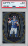 Graded 2018 Panini Select Josh Allen #139 Premier Level Jersey Rookie RC Football Card PSA 10 Gem Mint