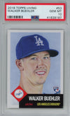 Graded 2018 Topps Living Walker Buehler #53 Rookie RC Baseball Card PSA 10 Gem Mint