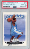 Graded 2003-04 Upper Deck UD MVP Carmelo Anthony #203 Rookie RC Basketball Card PSA 10 Gem Mint