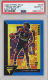 Graded 2020-21 Panini Flux Tyrese Maxey #208 Light Blue Rookie RC Basketball Card PSA 10 Gem Mint