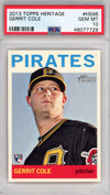 Graded 2013 Topps Heritage Gerrit Cole #H596 Rookie RC Baseball Card PSA 10 Gem Mint