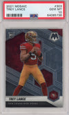 Graded 2021 Panini Mosaic Trey Lance #303 Rookie RC Football Card PSA 10 Gem Mint