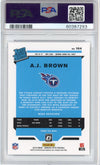Graded 2019 Panini Donruss Optic A.J. Brown #164 Rookie RC Football Card PSA 10 Gem Mint