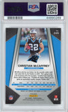 Graded 2017 Panini Prizm Christian McCaffrey #249 Silver Rookie RC Football Card PSA 10 Gem Mint