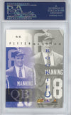 Graded 1998 Pinnacle Peyton Manning #66 Mint Collection Rookie RC Football Card PSA 10 Gem Mint
