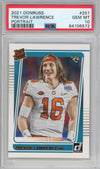 Graded 2021 Panini Donruss Trevor Lawrence #251 Portrait Rookie RC Football Card PSA 10 Gem Mint
