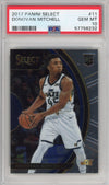 Graded 2017-18 Panini Select Donovan Mitchell #11 Concourse Rookie RC Basketball Card PSA 10 Gem Mint