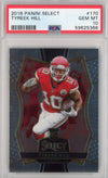 Graded 2016 Panini Select Tyreek Hill #170 Rookie RC Football Card PSA 10 Gem Mint