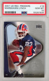 Graded 2007 Upper Deck UD Premiere Marshawn Lynch #18 Rookie RC Football Card PSA 10 Gem Mint