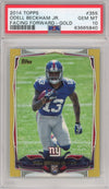 Graded 2014 Topps Odell Beckham Jr. #355 Gold Facing Forward Rookie RC Football Card PSA 10 Gem Mint