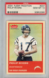 Graded 2004 Fleer Tradition Philip Rivers #337 Rookie RC Football Card PSA 10 Gem Mint