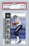 Graded 2004 Upper Deck UD Premiere Philip Rivers #3 Rookie RC Football Card PSA 10 Gem Mint