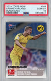 Graded 2019 Topps Now Erling Haaland #184 Bundesliga Rookie RC Soccer Card PSA 10 Gem Mint