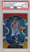 Graded 2020-21 Panini Select Desmond Bane #90 Concourse Red White Orange Shimmer Rookie RC Basketball Card PSA 10 Gem Mint