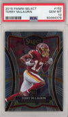 Graded 2019 Panini Select Terry McLaurin #152 Rookie RC Football Card PSA 10 Gem Mint