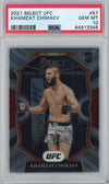 Graded 2021 Panini Select Khamzat Chimaev #57 Concourse Rookie RC UFC MMA Card PSA 10 Gem Mint