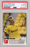 Graded 2019 Topps Now Erling Haaland #144 Bundesliga Rookie RC Soccer Card PSA 10 Gem Mint