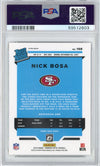 Graded 2019 Panini Donruss Optic Nick Bosa #168 Red/Yellow Rookie RC Football Card PSA 10 Gem Mint