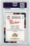 Graded 2015-16 Panini Donruss Nikola Jokic #43 The Rookies RC Basketball Card PSA 10 Gem Mint