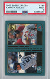 Graded 2001 Topps Traded Ichiro Suzuki Albert Pujols #T99 Rookie RC Baseball Card PSA 9 Mint
