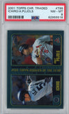 Graded 2001 Topps Chrome Traded Ichiro Suzuki Albert Pujols #T99 Rookie RC Baseball Card PSA 8 Near Mint