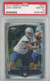 Graded 2016 Topps Chrome Zack Martin #207 Rookie RC Football Card PSA 10 Gem Mint