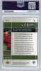 Graded 2001 Upper Deck UD Golf Tiger Woods #TWC25 Collection Rookie RC Golf Card PSA 10 Gem Mint