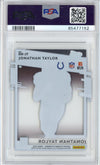 Graded 2020 Panini Chronicles Jonathan Taylor #RRJT Clearly Donruss Rated Rookie RC Football Card PSA 10 Gem Mint