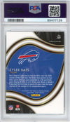 Graded 2020 Panini Select Tyler Bass #389 Field Level Jersey Rookie RC Football Card PSA 10 Gem Mint