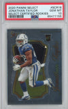 Graded 2020 Panini Select Jonathan Taylor #SCR16 Certified Rookie RC Football Card PSA 10 Gem Mint