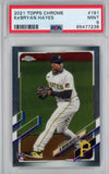 Graded 2021 Topps Chrome Ke'Bryan Hayes #191 Rookie RC Baseball Card PSA 9 Mint