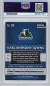 Graded 2015-16 Panini Prizm Karl-Anthony Towns #328 Rookie RC Basketball Card PSA 10 Gem Mint